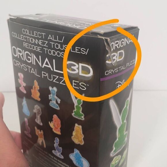 Disney Tinker Bell Original 3-D Crystal Puzzle Level 1 Sealed NEW - Picture 6 of 6